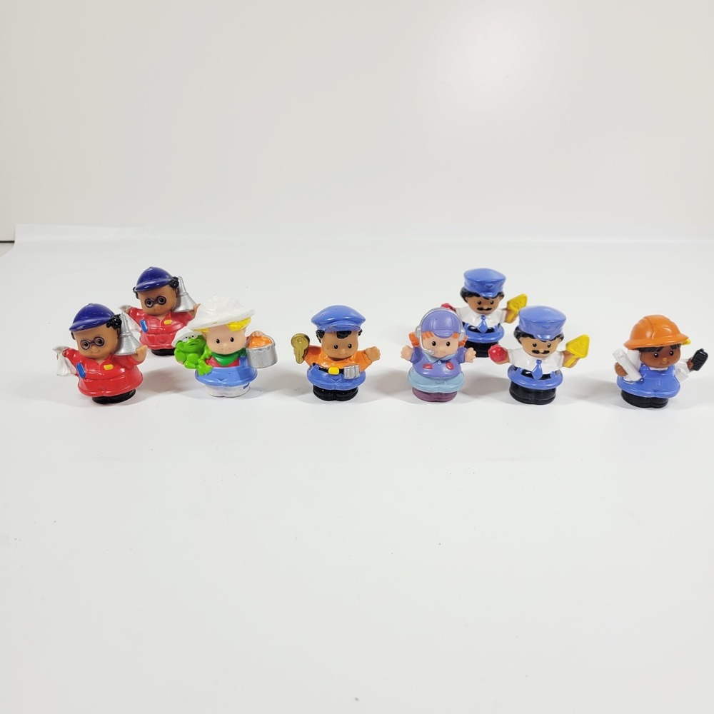 Fisher Price Little People Jobs Worker Mixed Lot Of 8